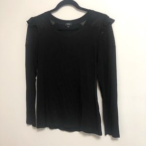 Storm Los Angeles Black Mesh Top (M)